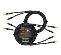 WORLDS BEST CABLES Canare 4S11 - 3 metros - Grado audiófilo - Par de cables de altavoz HiFi Star-Quad con conectores Eminence Gold Banana