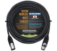 WORLDS BEST CABLES Canare L-4E6S, cables de micrófono Star Quad equilibrado macho a hembra con conectores XLR Amphenol AX3M y AX3F plateados, hechos a medida
