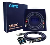 WORLDS BEST CABLES - Par de cables Revelation CRYO XLR de 3 pies | 18 AWG - OFC ultra puro - Capacitancia ultra baja (6.8pF/ft) - Audiófilo premium - Conectores XLR plateados - Cryo de 72
