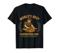 Worlds Best Cardboard Box Breaker Downer Reciclaje sarcástico Camiseta