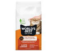 WORLD'S BEST CAT LITTER Bajo Seguimiento y Control de Polvo, múltiples Gatos, sin Perfume, 15 Libras