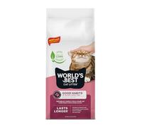 WORLD'S BEST CAT LITTER Good Habits Cat Attract Litter | Atrayente natural a base de plantas | Arena de maíz desechable | Control de olores sin perfume | Bajo seguimiento y ligero | Bolsa de 32 libras