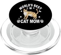Worlds Best Cat Mamá Gato Gato Mamá Mejor Gato Mamá Gatos PopSockets PopGrip para MagSafe