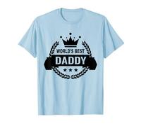 Worlds best daddy El mejor papá del mundo corona de papá Camiseta