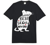 Worlds Best Degu Mamá Lindo Degu Propietario Diciendo Comfort Colors Adult Heavyweight T-Shirt