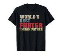 World's Best Farter Ever I Mean Father Día del Padre Retro Camiseta