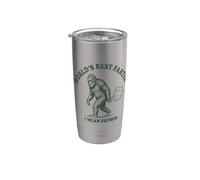 Worlds Best Farter I Mean Father Bigfoot Dad Día del Padre Hombres Vaso térmico de acero inoxidable de doble pared