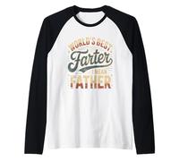 World'S Best Farter I Mean Father Camiseta Divertida Día del Padre Camiseta Manga Raglan