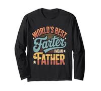 World'S Best Farter I Mean Father Camiseta Divertida Día del Padre Manga Larga