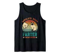 World'S Best Farter I Mean Father Funny Cat Día del Padre 2026 Camiseta sin Mangas