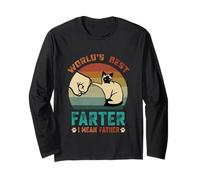 World'S Best Farter I Mean Father Funny Cat Día del Padre 2026 Manga Larga
