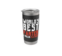 Worlds Best Farter Quiero decir Padre Vaso térmico de acero inoxidable de doble pared