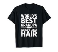 Worlds Best Grandpa Worlds Menos Cabello Calvo Humor Camiseta