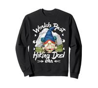 Worlds Best Hiking Dad Ever For Men with Hiker GNOME Grandpa Sudadera