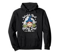 Worlds Best Hiking Dad Ever For Men with Hiker GNOME Grandpa Sudadera con Capucha