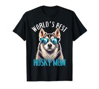 World's Best Husky Mom Día de la Madre Cumpleaños de mamá Navidad Camiseta