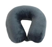 World'S Best Mejor del Mundo Pluma Microfibra Suave Almohada para el Cuello, Charcoal/Grey, 12 x 13 x 4