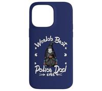 Worlds Best Police Dad For Men Grandpa Police Officer GNOME Carcasa para iPhone 14 Pro MAX