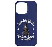 Worlds Best Police Dad For Men Grandpa Police Officer GNOME Carcasa para iPhone 15 Pro MAX