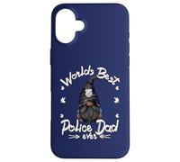 Worlds Best Police Dad For Men Grandpa Police Officer GNOME Carcasa para iPhone 16 Plus