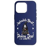 Worlds Best Police Dad For Men Grandpa Police Officer GNOME Carcasa para iPhone 16 Pro