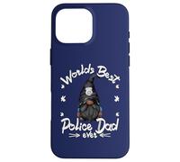Worlds Best Police Dad For Men Grandpa Police Officer GNOME Carcasa para iPhone 16 Pro MAX