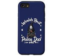 Worlds Best Police Dad For Men Grandpa Police Officer GNOME Carcasa para iPhone SE (2020) / 7/8