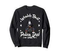 Worlds Best Police Dad For Men Grandpa Police Officer GNOME Sudadera
