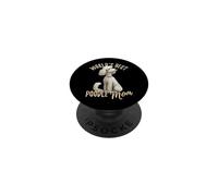 World'S Best Poodle Mom Cute White Caniche Puppy Momma PopSockets PopGrip Adhesivo