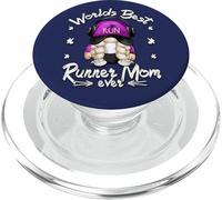 Worlds Best Running Mom Design with Funny Runner GNOME PopSockets PopGrip para MagSafe