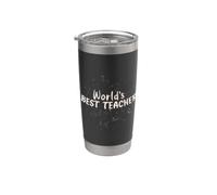 World's Best Teacher | Mejor profesora del mundo Vaso térmico de acero inoxidable de doble pared