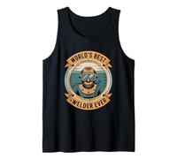 Worlds Best Underwater Welder Ever - Insignia Retro Divertida Camiseta sin Mangas