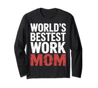 World'S Bestest Work Mom Office Mother Team |- Manga Larga