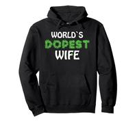 Worlds Dopest Wife Marihuana Pot Ganja Hierba Canna amo Sudadera con Capucha