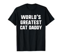 World'S Greatest Cat Daddy Funny Family Camiseta