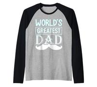 Worlds Greatest Dad/Farter del Mundo, Diciendo Camiseta Manga Raglan