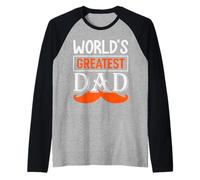 Worlds Greatest Dad/Farter del Mundo, Diciendo Camiseta Manga Raglan