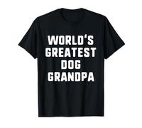World'S Greatest Dog Grandpa Funny Family Camiseta
