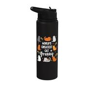 World's Greatest Granny Who Loves Cats Grandma Appreciation Stainless Steel Insulated Water Bottle