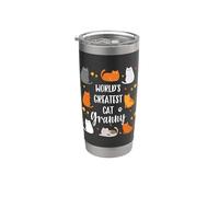 World's Greatest Granny Who Loves Cats Grandma Appreciation Vaso térmico de acero inoxidable de doble pared