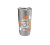 World's Greatest Granny Who Loves Cats Grandma Appreciation Vaso térmico de acero inoxidable de doble pared