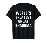 World'S Greatest Great Grandma Funny Family Camiseta