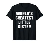 World'S Greatest Little Sister Funny Family Camiseta