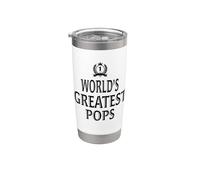World's Greatest Pops Cool Grandpa Vaso térmico de acero inoxidable de doble pared