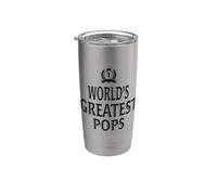 World's Greatest Pops Cool Grandpa Vaso térmico de acero inoxidable de doble pared