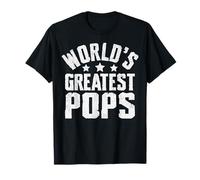 World'S Greatest Pops Dad Papa Grandpa Father's Day Camiseta