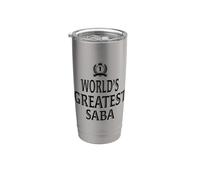 World's Greatest Saba Cool Coffee Cup for Hebrew Grandpa Vaso térmico de acero inoxidable de doble pared
