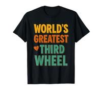 World'S Greatest Third Wheel Funny Retro Vintage Hombres Mujeres Camiseta