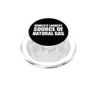 World'S Largest Source of Natural Gas PopSockets PopGrip para MagSafe