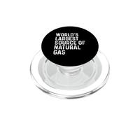 World'S Largest Source of Natural Gas PopSockets PopGrip para MagSafe